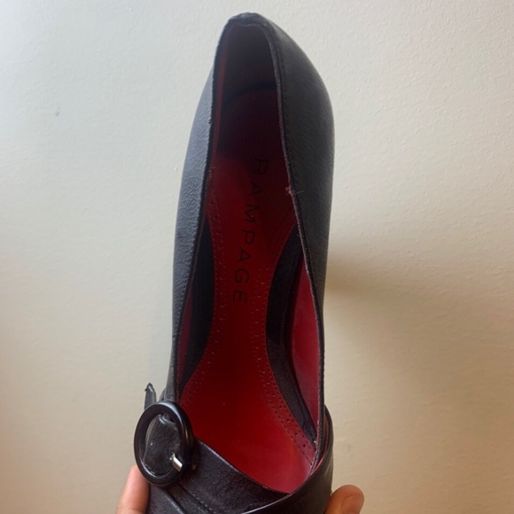 Rampage Purple Chunky Heel - Picture 2 of 3